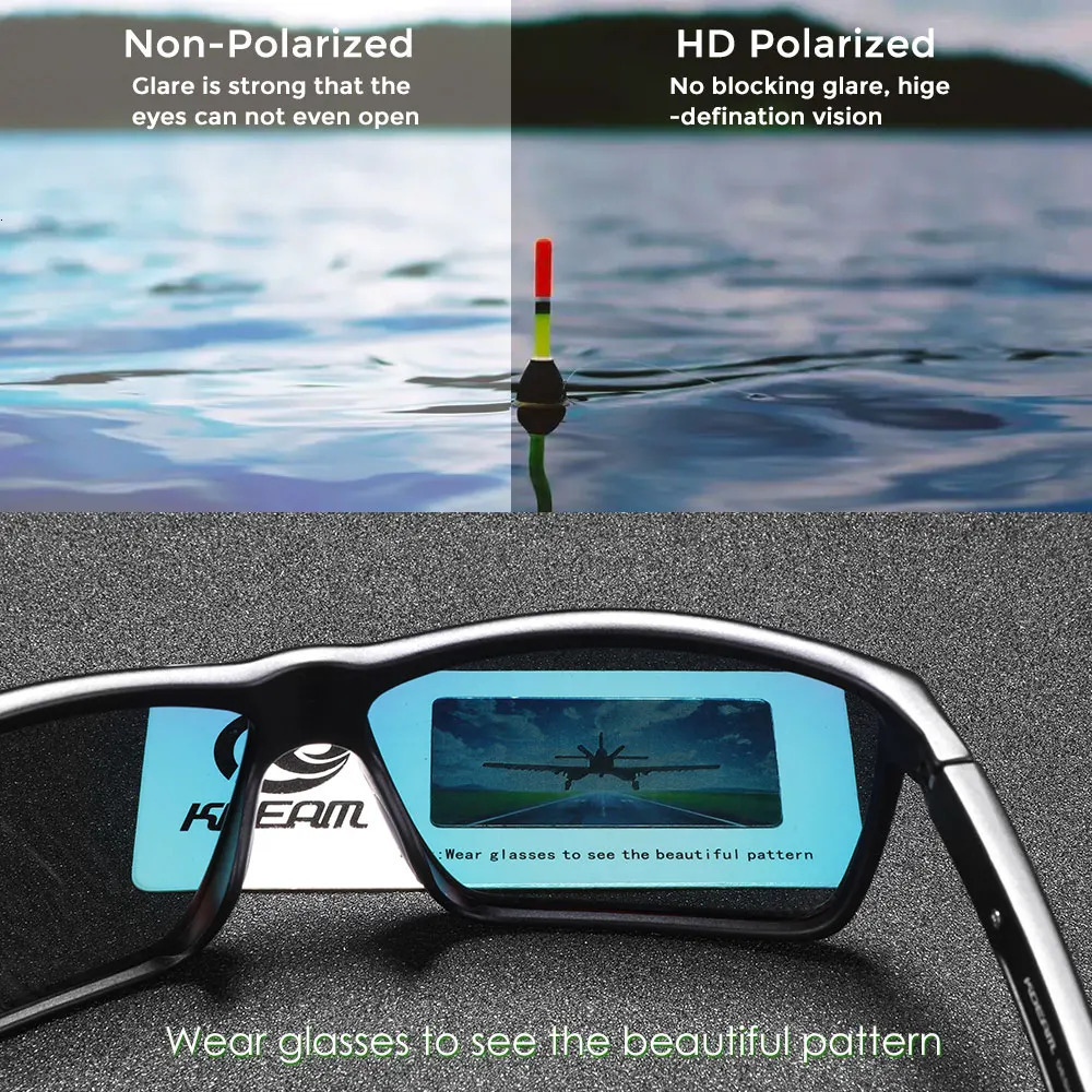 KDEAM Scratch Resistance Sunglasses Men Polarized 100% UV Protection Sun Glasses Integral Spring Hinges And Curved Temples KD029 250221