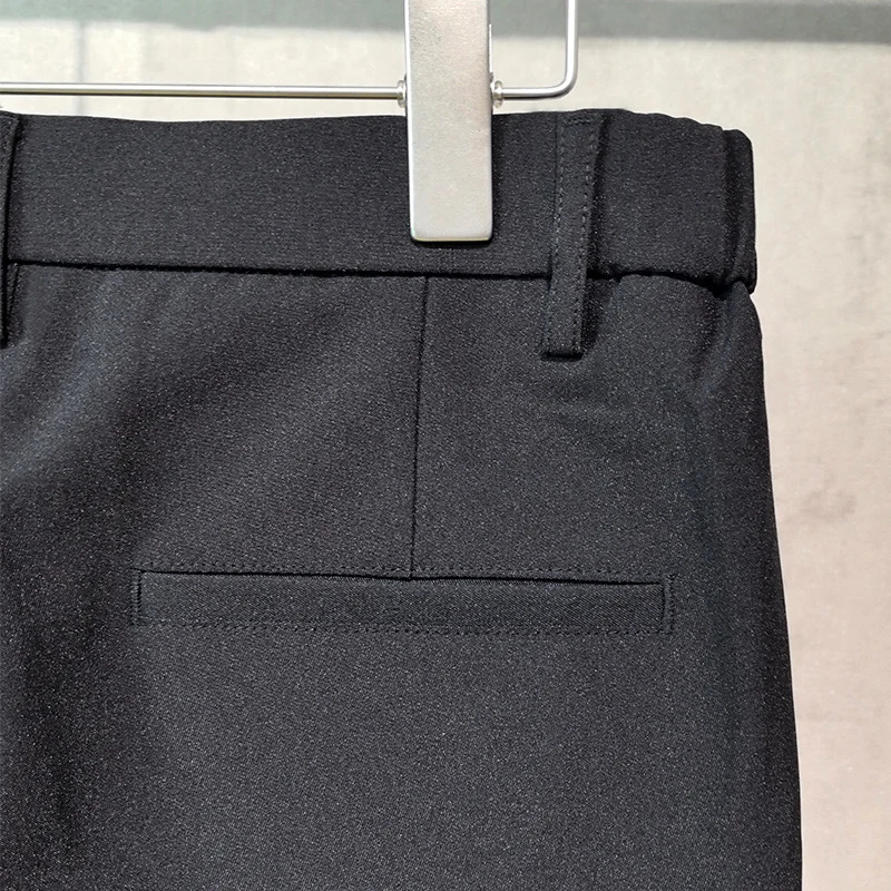 Clothing Spring Summer Business Formal Pants Men Elastic Waist No Ironing Pant Korean Style Black Suit Long Trousers Male 250226