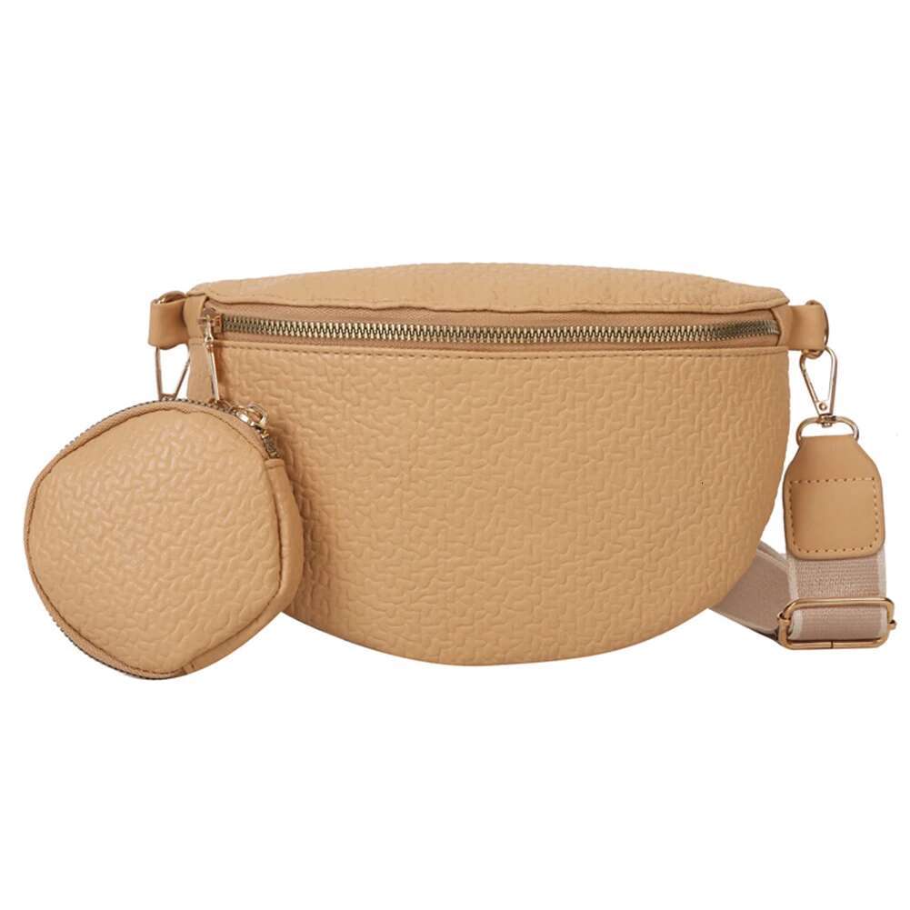 Summer Fashion New Women's Shoulder Bag Solid Color Designer Crossbody Bag Multifunctional Casual Belt Small Coin Wallet Wide Shoulder Strap Hand