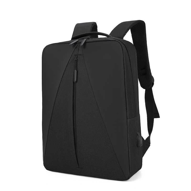 Backpack Mens Simple Large Capacity Casual Computer Backpack Mens Business Multifunctional Charging Backpack Junior High School Men Day Travel Bag 241
