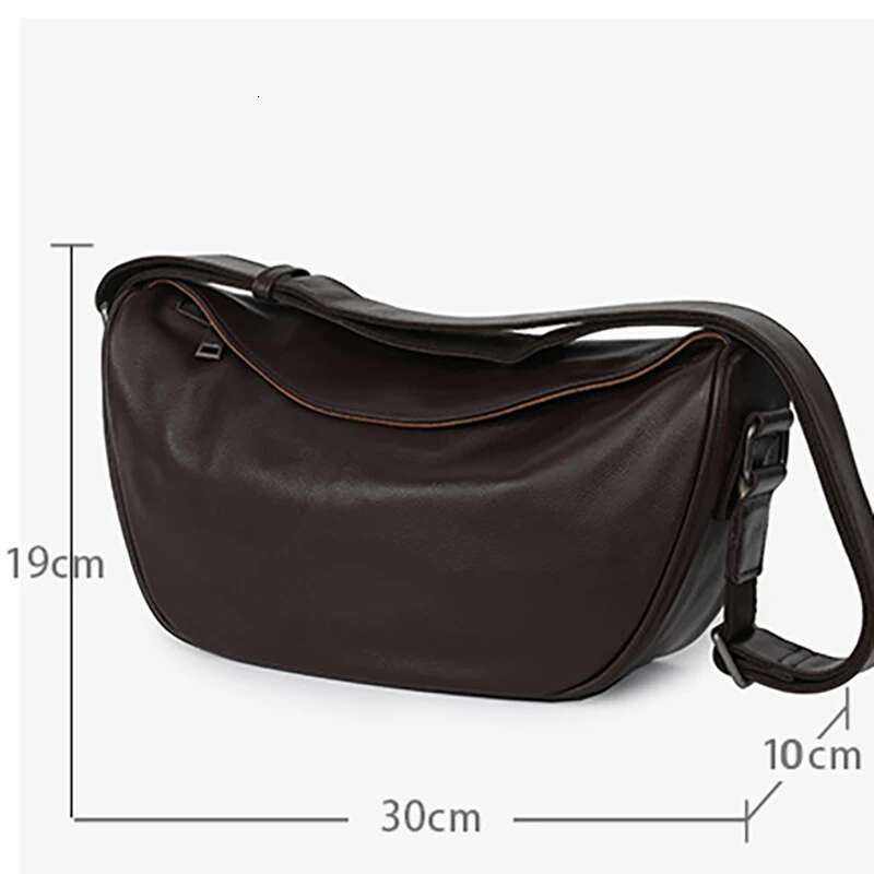 VM FASHION KISS 2024 Genuine Leather Crossbody European And American Vintage First Layer Cowhide Single Shoulder Bag Hobos