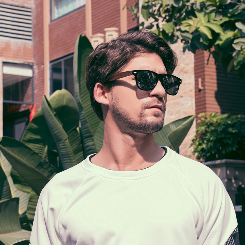 GM Handmade Walnut Wooden Eyewear Polarized Mirror Sunglasses Men Women Vintage de sol masculino UV400 250221