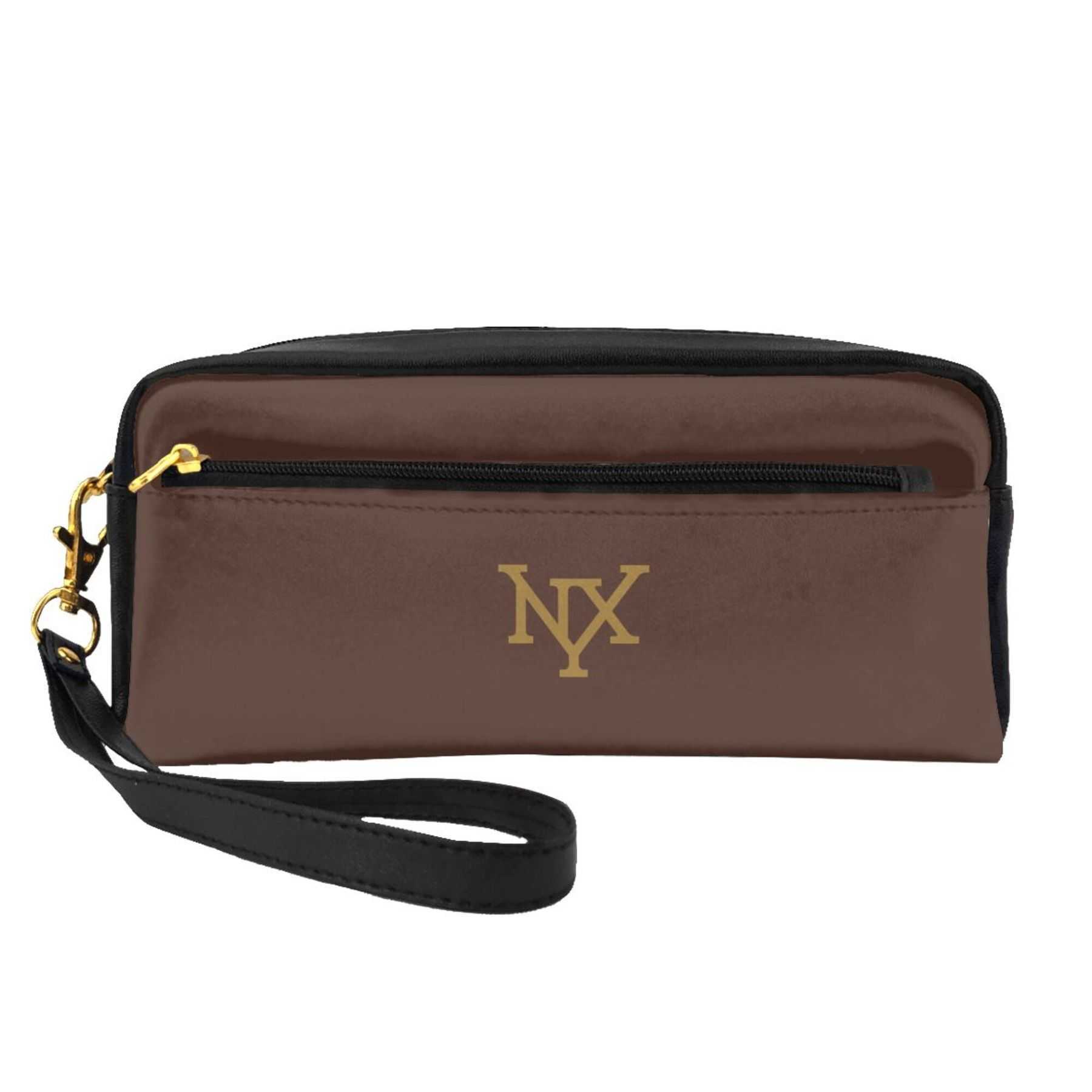 NXY PU Leather Zipper Toiletry Bag Portable Storage Bag Large Capacity Travel Makeup Bag Cosmetic Bags For Women Small Pencil Case Hip