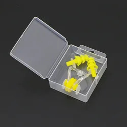 Swimming Earplugs Nose Clip Protective Waterproof Protection Ear Plug Set Surf Diving Soft Silicone Swim 250226