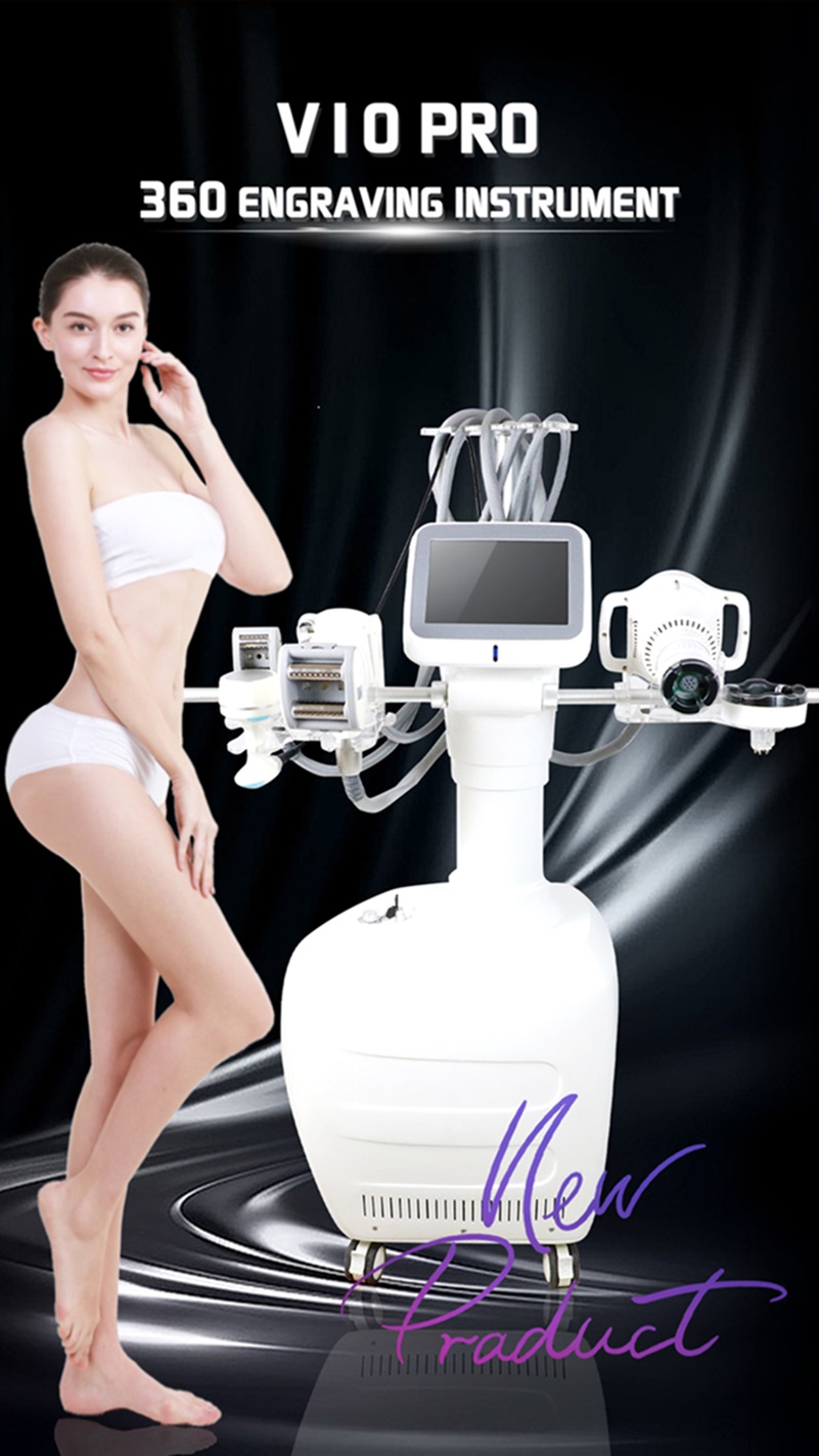 Factory price V10 Pro Cavitation Vacuum RF BIO Roller body face slimming machine shape sculpting Weight Loss Arm Leg slim fat reduce beauty machine