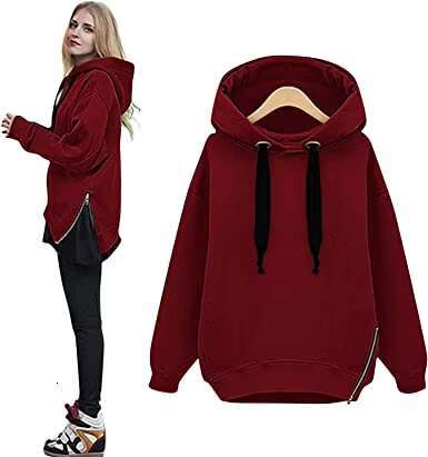 Top Classic Ladies Athletic Pullover Cotton Sweatshirt Loose Many Colors Crop Zip Up Hoodie For Women Best Price