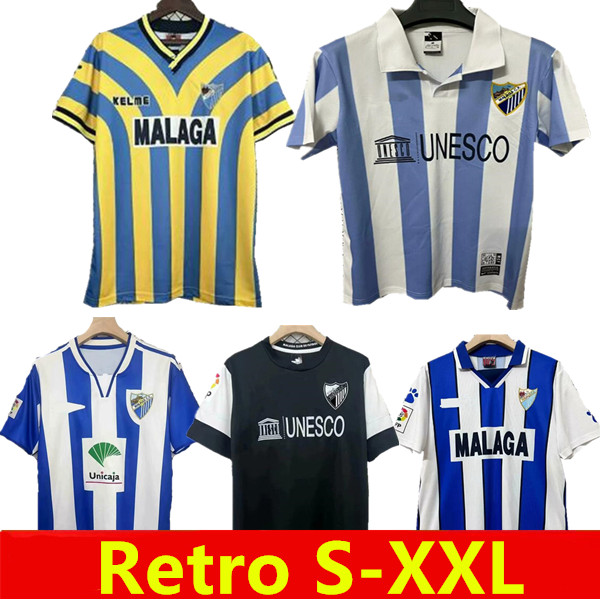 ISCO Retro jerseys 2013 14 CAMISETA CF Malaga soccer jersey 120 ANIVERSARIO remake RETRO Home BUSTINZA M. JUANDE FEBAS ALEX Men kids Football Shirts