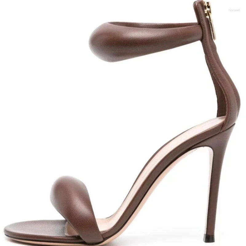 Leopard Print Platform Sandals - Open Toe, Zipper hot Back, 10cm High Heels, Big Size, Beach Party, Outdoor