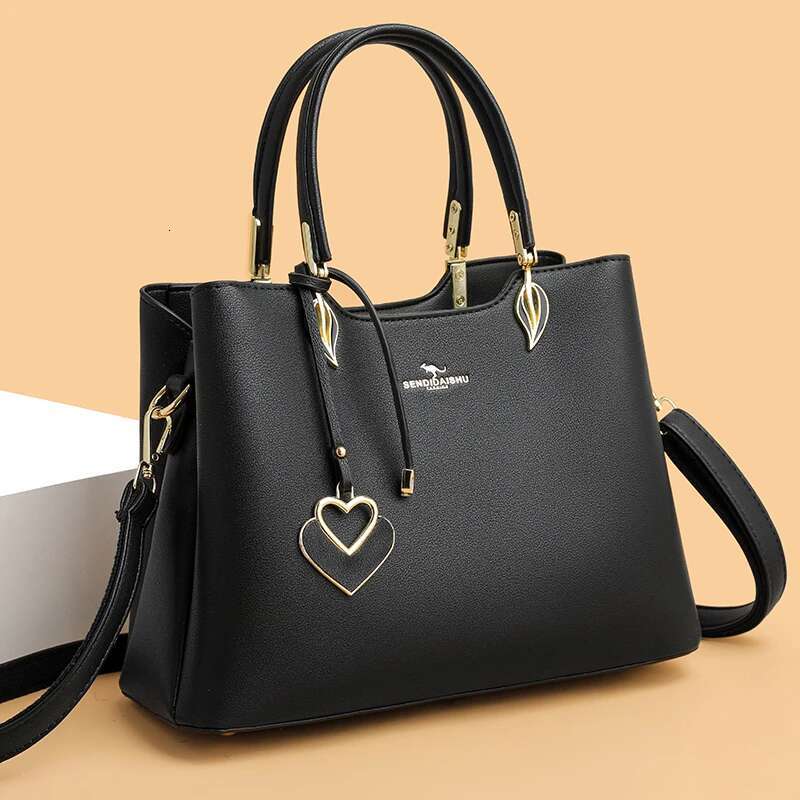 3 Layers Leather Designer Handbags High Quality Casual Tote Bags For Women Shoulder Bag Sac A Main