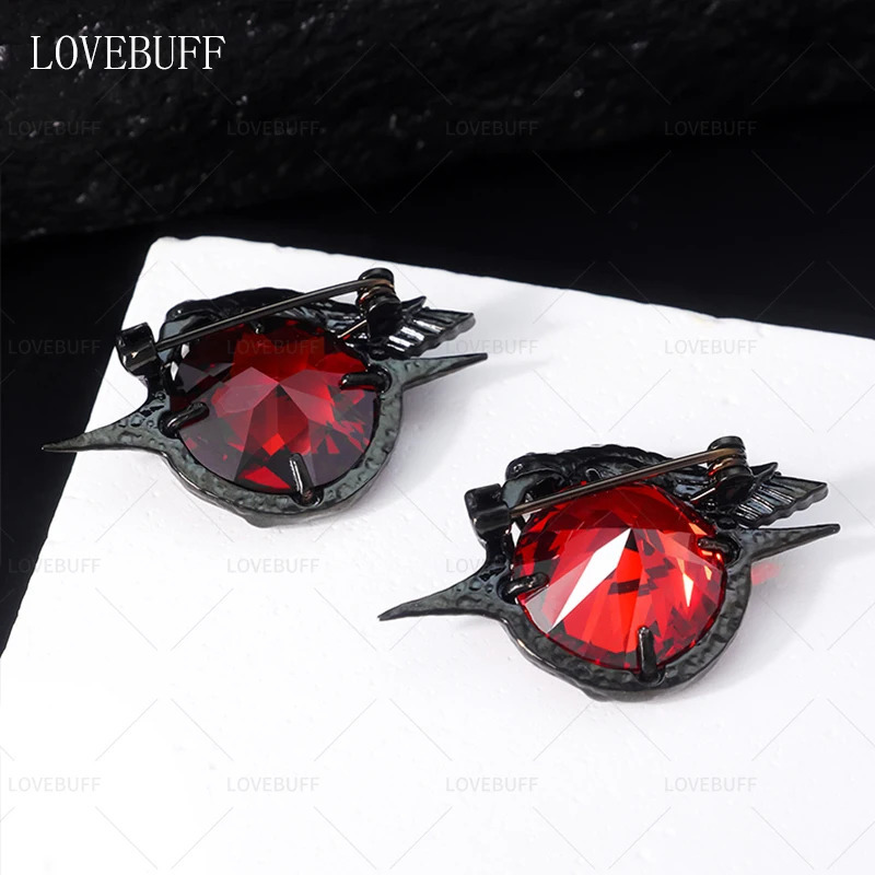 LOVEBUFF LAD Sylus Relentless Conqueror Enchanting Veil Crow Brooch Inspired Enamel Pin 250225