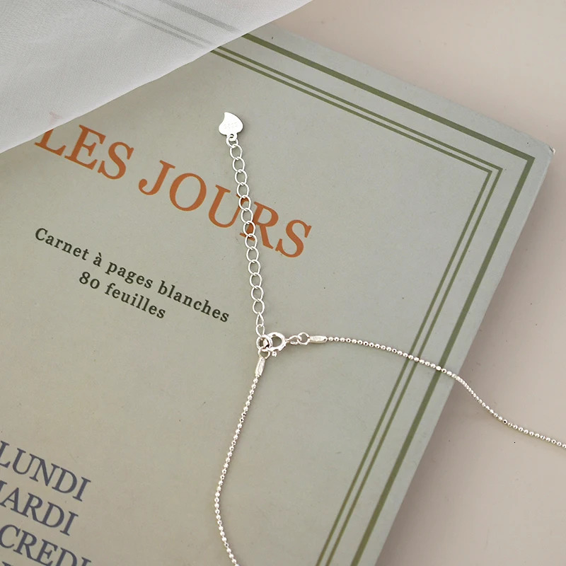 ASHIQI Natural Freshwater Pearl Necklace 925 Sterling Silver for Women Fashion Jewelry 250222