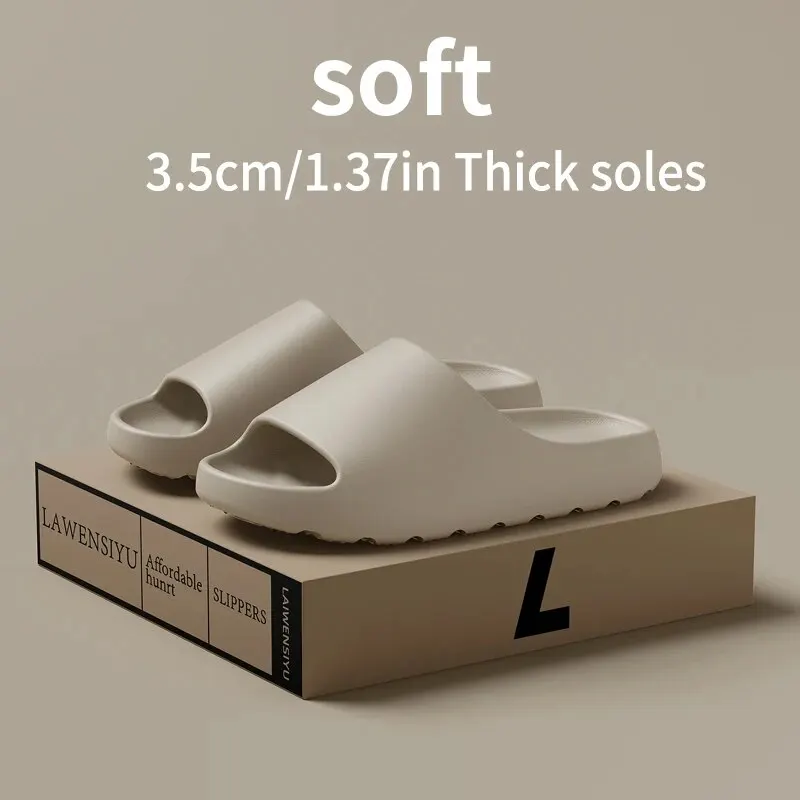 Soft Slippers Feel Like Stepping On New Shit Thick Soled Summer New Non Slip Wearing Sandals Hot Relaxation Breathable Lightweight House