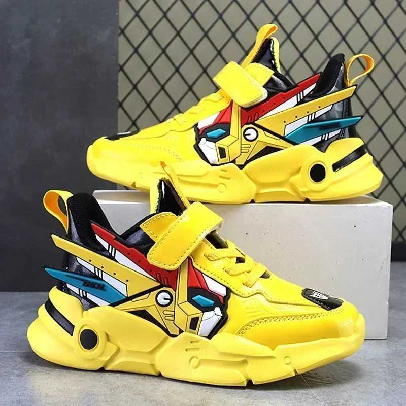 Athletic Outdoor Children Tennis s Boys Casual Shoes Fashion Breathable Mesh Sneakers 5-10y Lightweight Sole Schoole Flats YellowBlueRed S25226