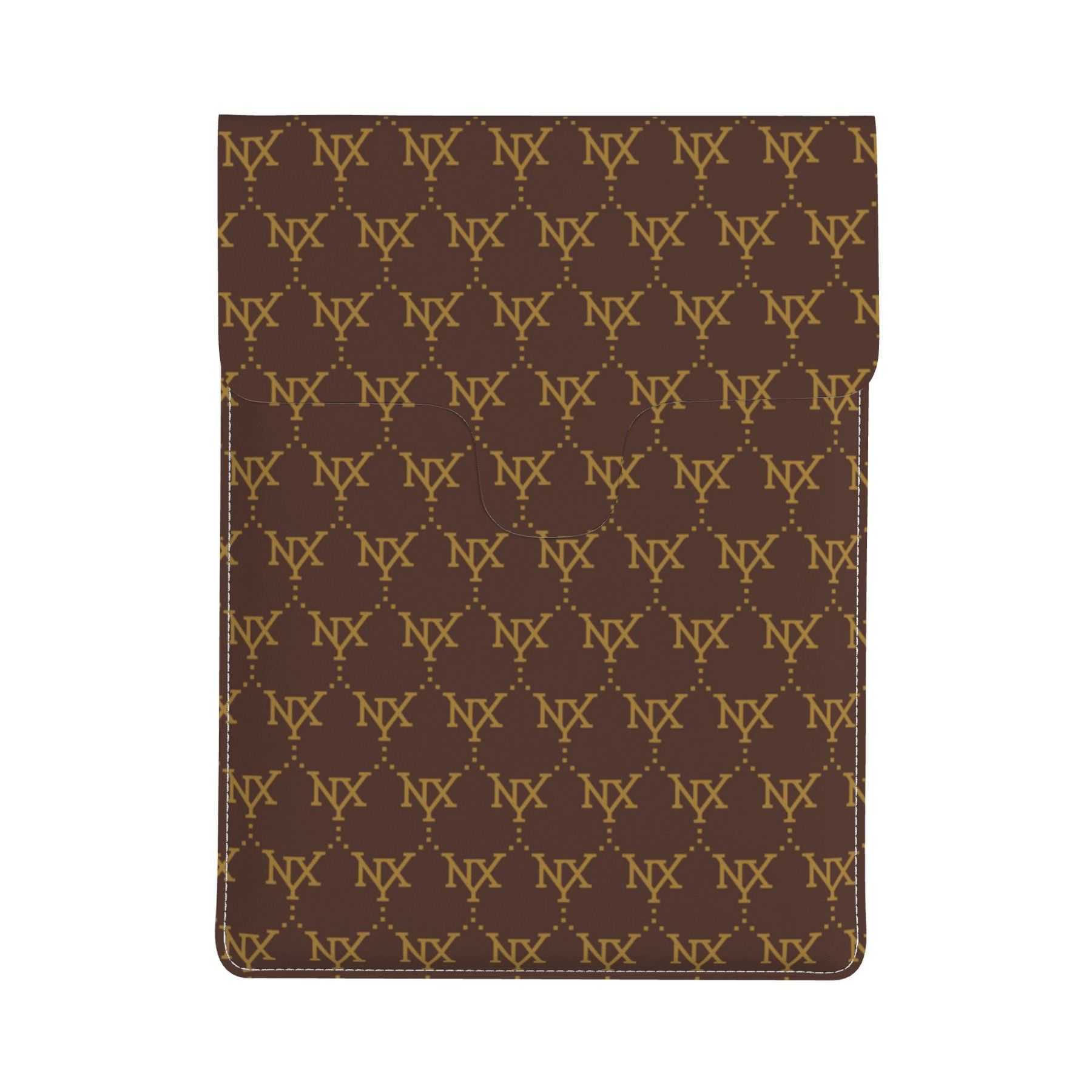 NXY Leather Laptop Sleeve Large Capacity Laptop Sleeve Case Pouch For Notebook Cover Bag Solid Color Tablet Storage Bag Hip