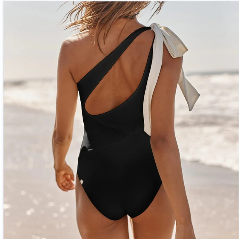 Summer Black Sexy One Piece Swimsuits Closed Womens Swimwear Push Up Swimming Wear Body Bathing Suit Beachwear Pool Bather 2025 250225