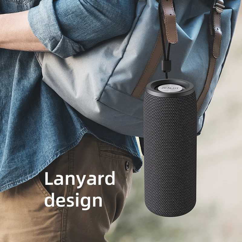 ZEALOT S51 Powerf Speaker Low Bass Wireless Speaker Ultra Low Bass Waterproof Speaker Port TF TWS USB Flash Drive Y250226