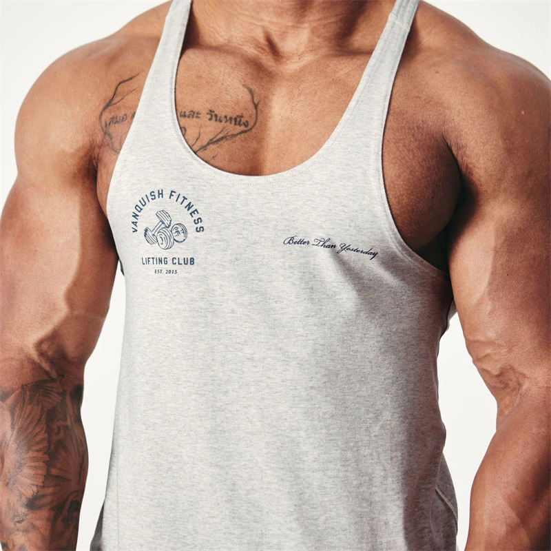 Fitness Sport Tank Top Mens top Summer casual mens tank top Jogger Gym Workout Outdoor running menswear 250225