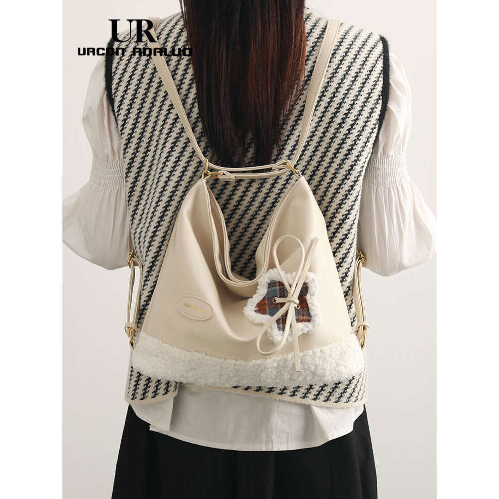 Women's Bags UR Soft Leather Tote Bag For Women Winter New Style Trendy Versatile Commuter Handbag Casual Underarm Backpack