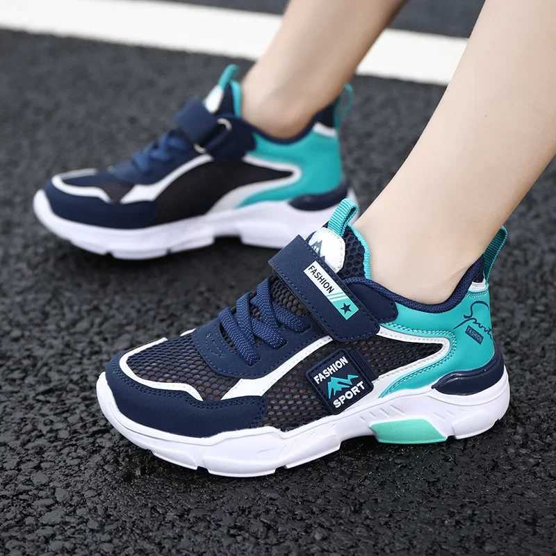 Athletic Outdoor Childrens casual shoes boys Light Student Summer 5 8 9 10 12 13 Years Old Sport Mesh Footwear Fashion Chunky Sneakers Tenis S25226