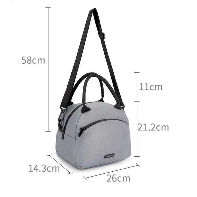 Lunch Bag Women Insulated Messenger Bag Men Waterproof Lunch Cooler Bag Insulated Lunch Box Portable Handbag Picnic Bento Bag 250225