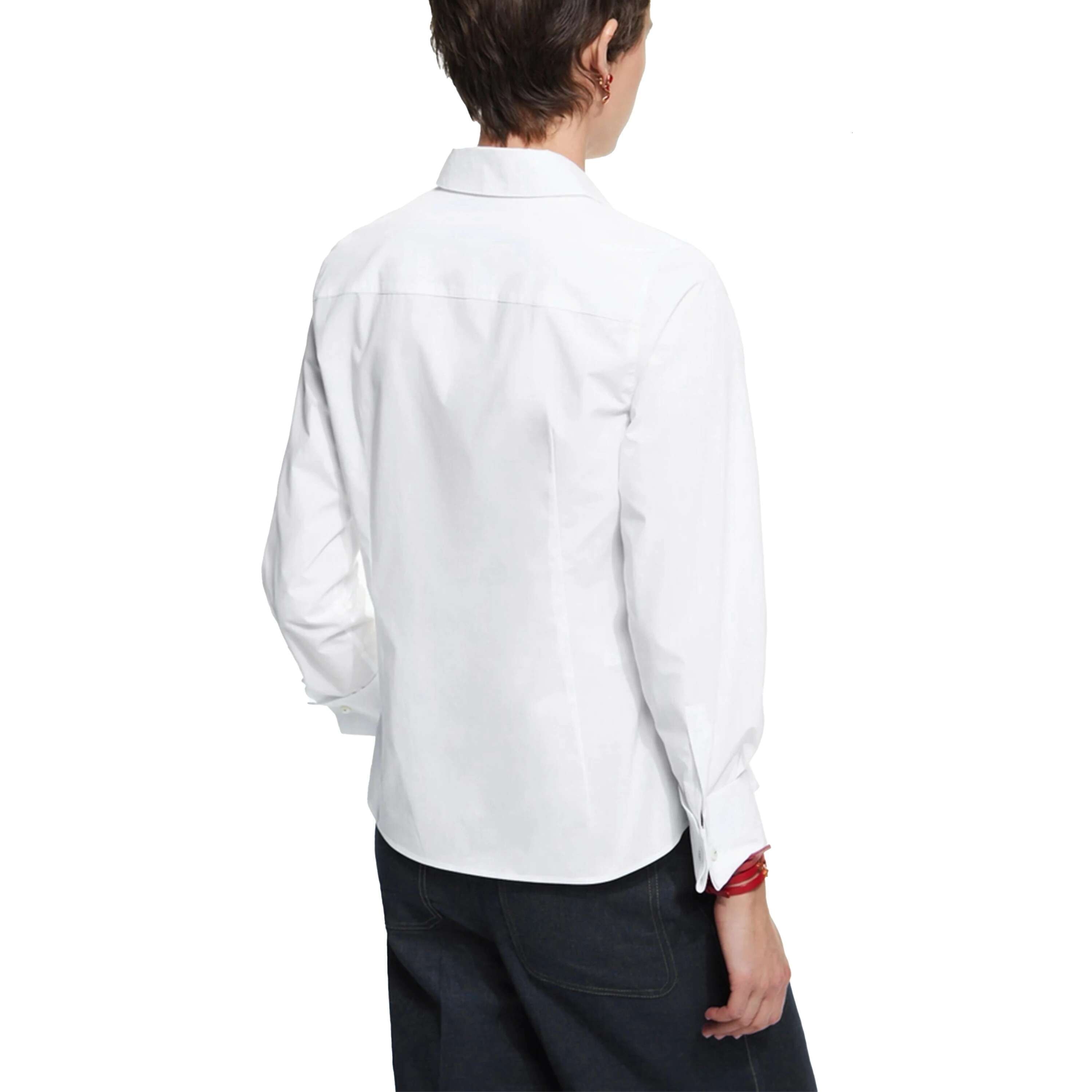 CHCH 2024 Summer New Women Solid Color Slim Shirt Waist Design Vintage Female Blouses Fashion Office Ladies Shirts