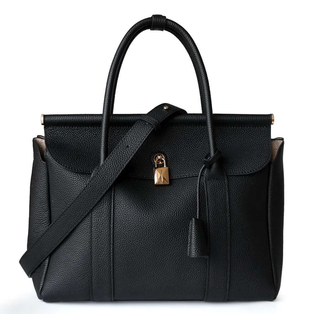 2024 New Trendy Genuine Leather Women Casual Totes Ladies Large Shoulder Bag Versatile Handbags High Quality Female Crossbody