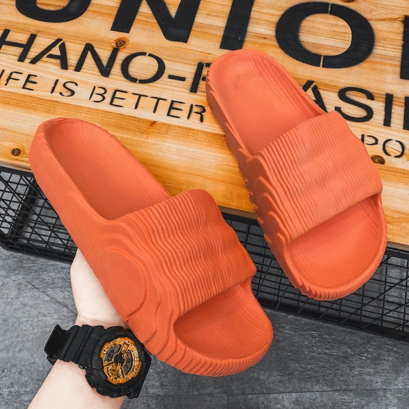 Hot11summer Men Women Outdoor Beach Thick Bottom Indoor Bathroom Non-slip Slippers Parent-child Shoes Sandals 2025 New