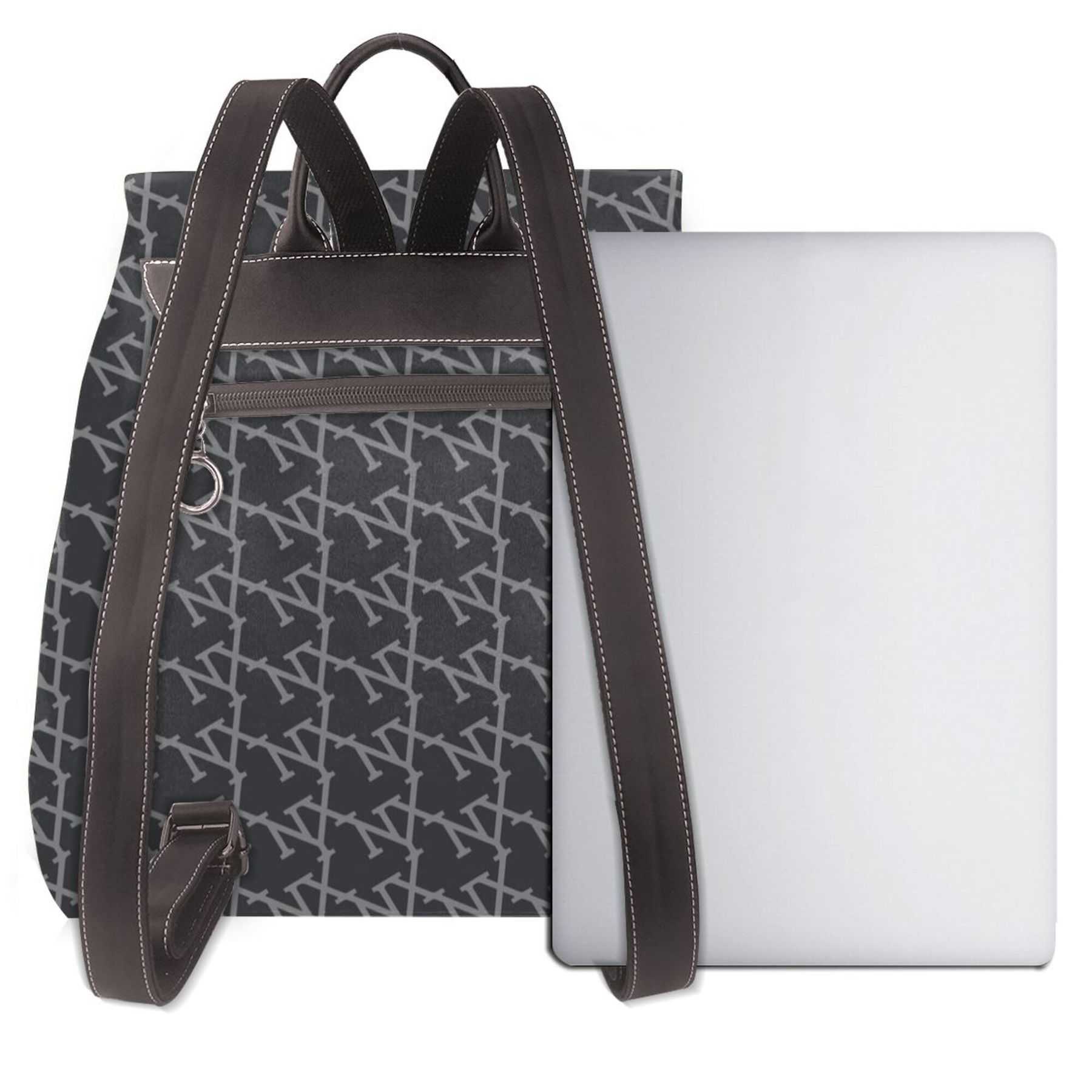 NXY Women's Leather Backpack Retro Large Capacity Crossbody Bags Handbags Letter Shoulder Shopper School Backpack Lady Knapsack Hip