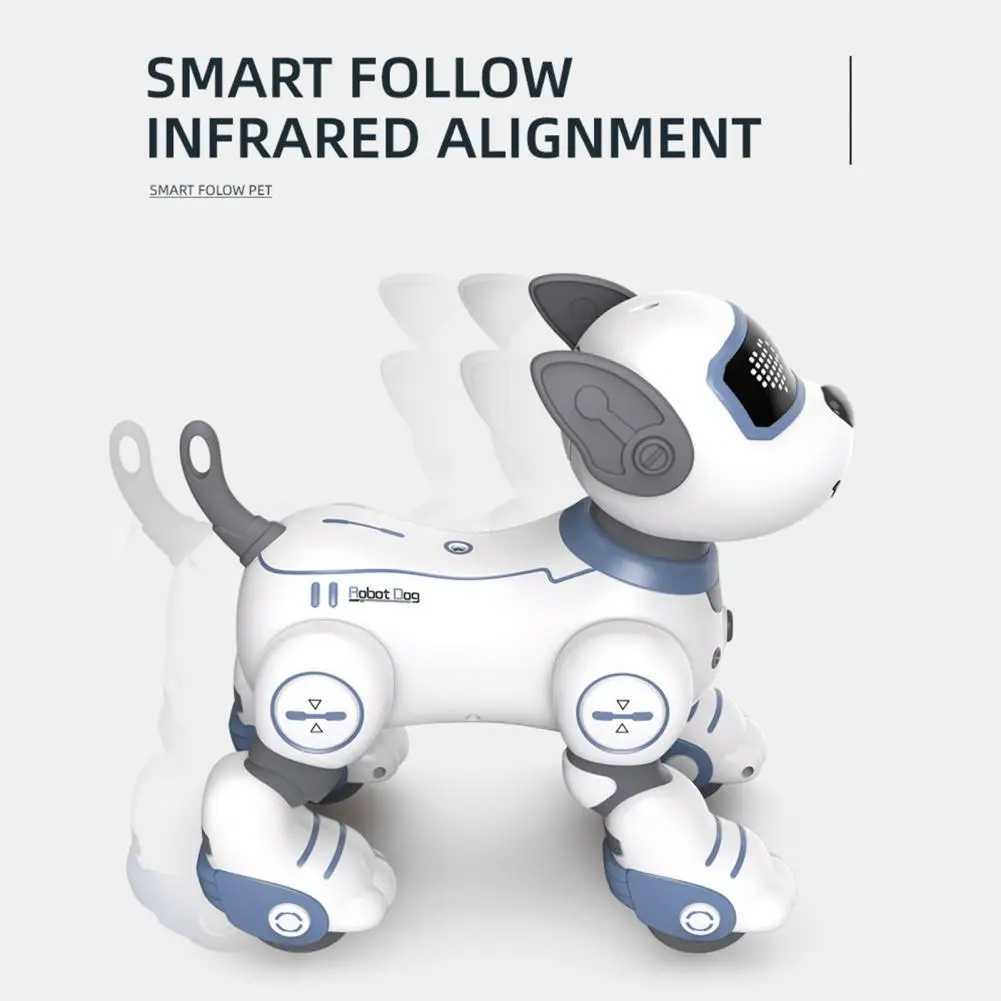Singing Robot Dog Remote Control Robot Dog Toy for Toddlers Touch-sensing nt Puppy with Programming Abilities for Boys Y250226