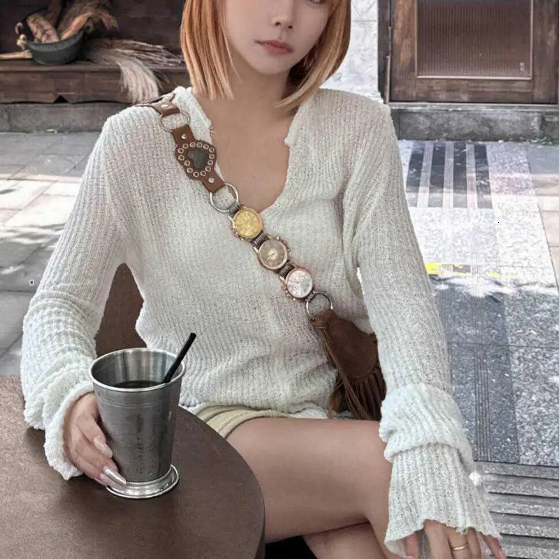 Original Tassel Decoration Suede Frosted Leather Women Bag Metal Clock Shoulder Strap Single Shoulder Crossbody Bag Trendy 250225