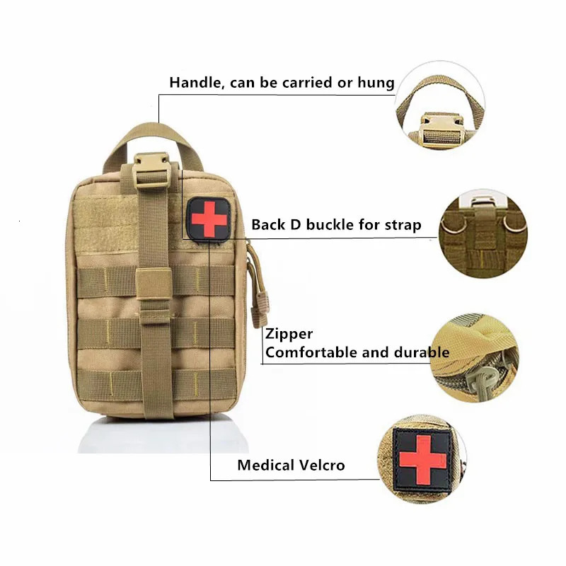 Tactical First Aid Kit Kit Emergency Outdoor Military Hunting Vehicle Camping Survival Tool Military Edc Bag 250225 - view 3