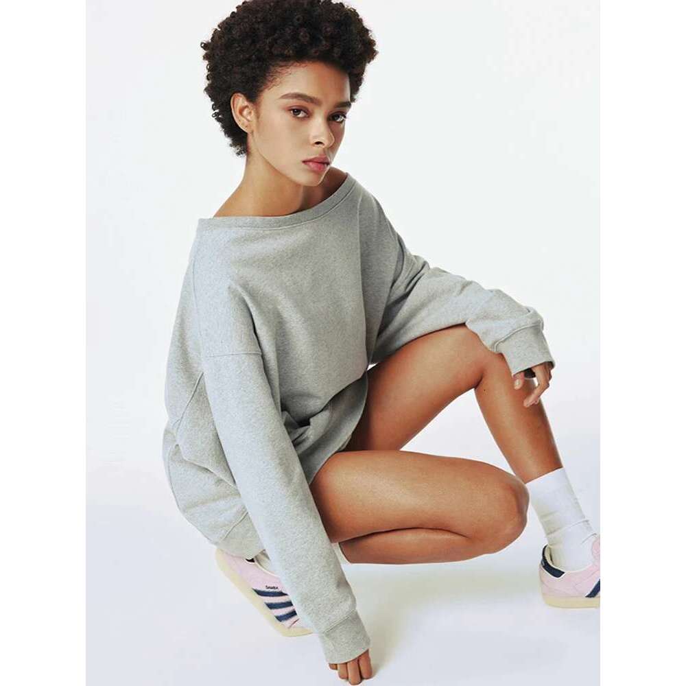 2025 New Autumn Women Sweatshirt Haruku Retro Tops Y2k Pullover Loose Off Shoulder Hoodies Fashion Streetwear