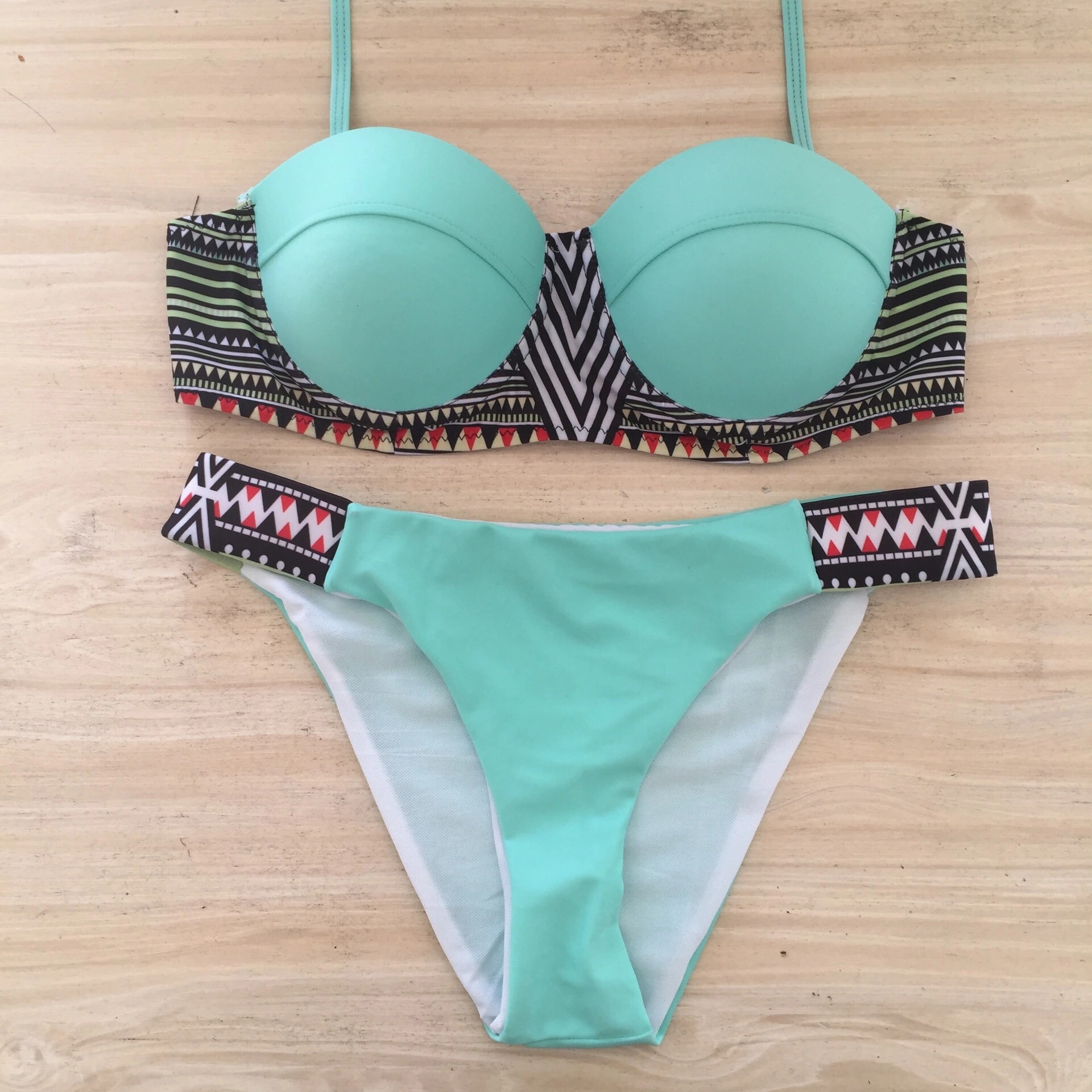 designer swimwear New abstract graphic printed hemispherical Women bikini women's swimsuit