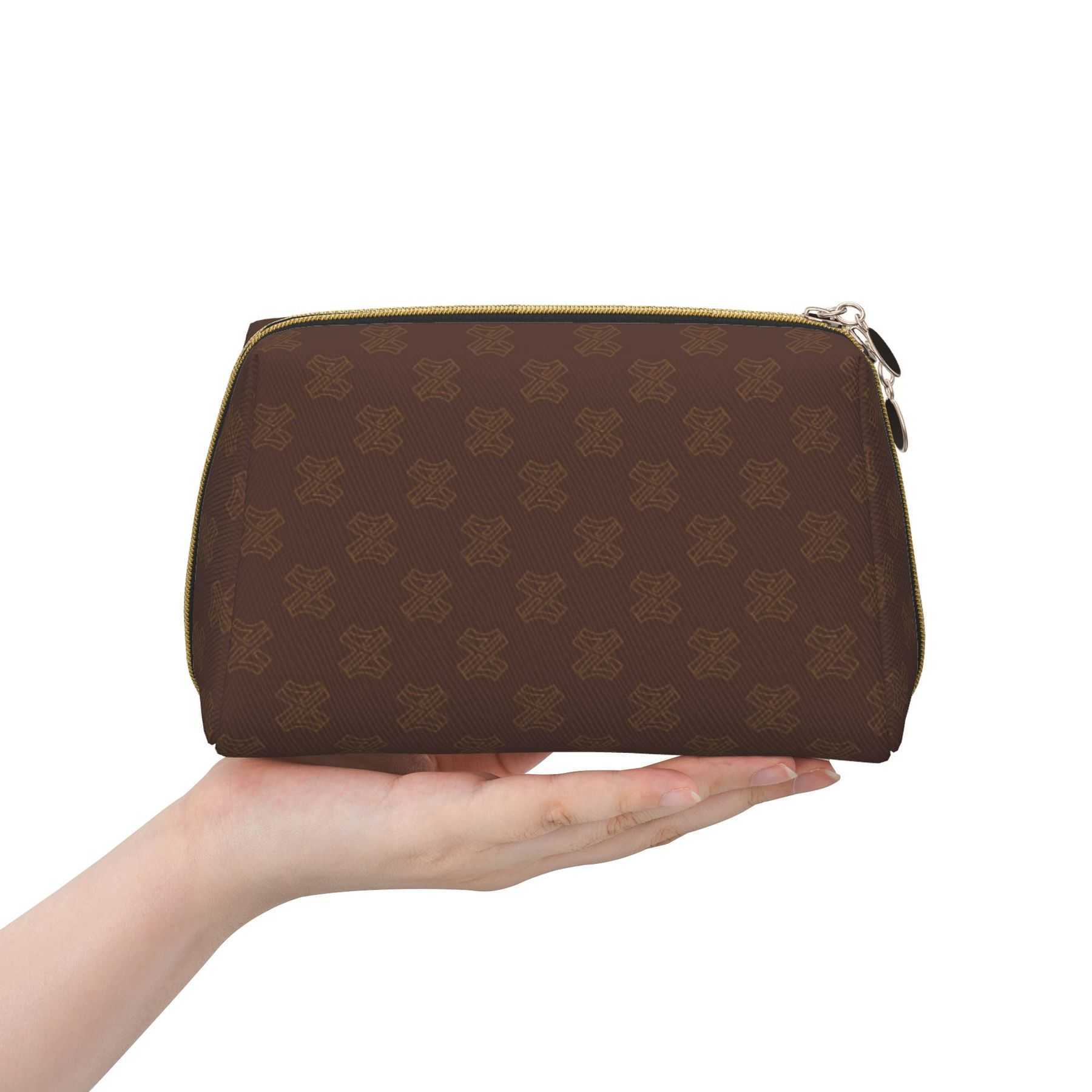 NXY Leather Portable Toiletry Bags Travel Make Up Bags For Women Large Cosmetic Organizer Bags Zipper Storage Box Makeup Case