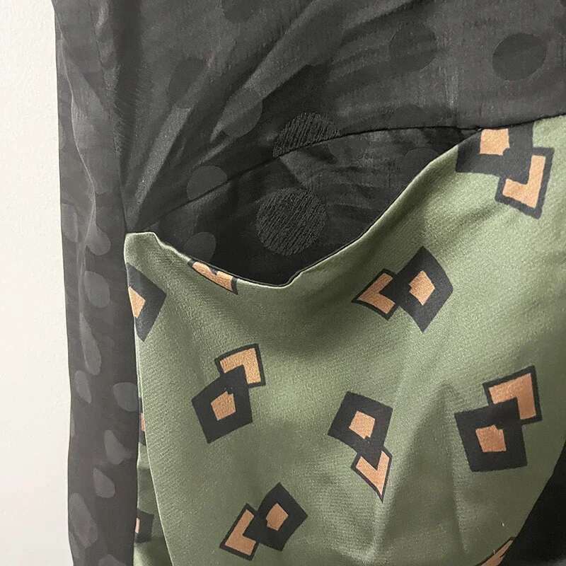 New Women Vintage Cross V Neck Ral Print Knotted Loose Maxi Long Dress Female Silk Retro Casual Party Vestidos De Mujer