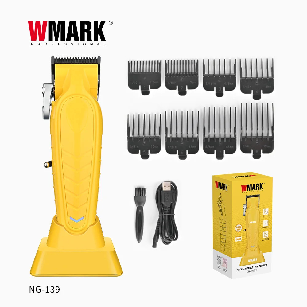 WMARK hair clipper NG-139NG-339 oil head electric clippers selling charging base hair salon special 250226