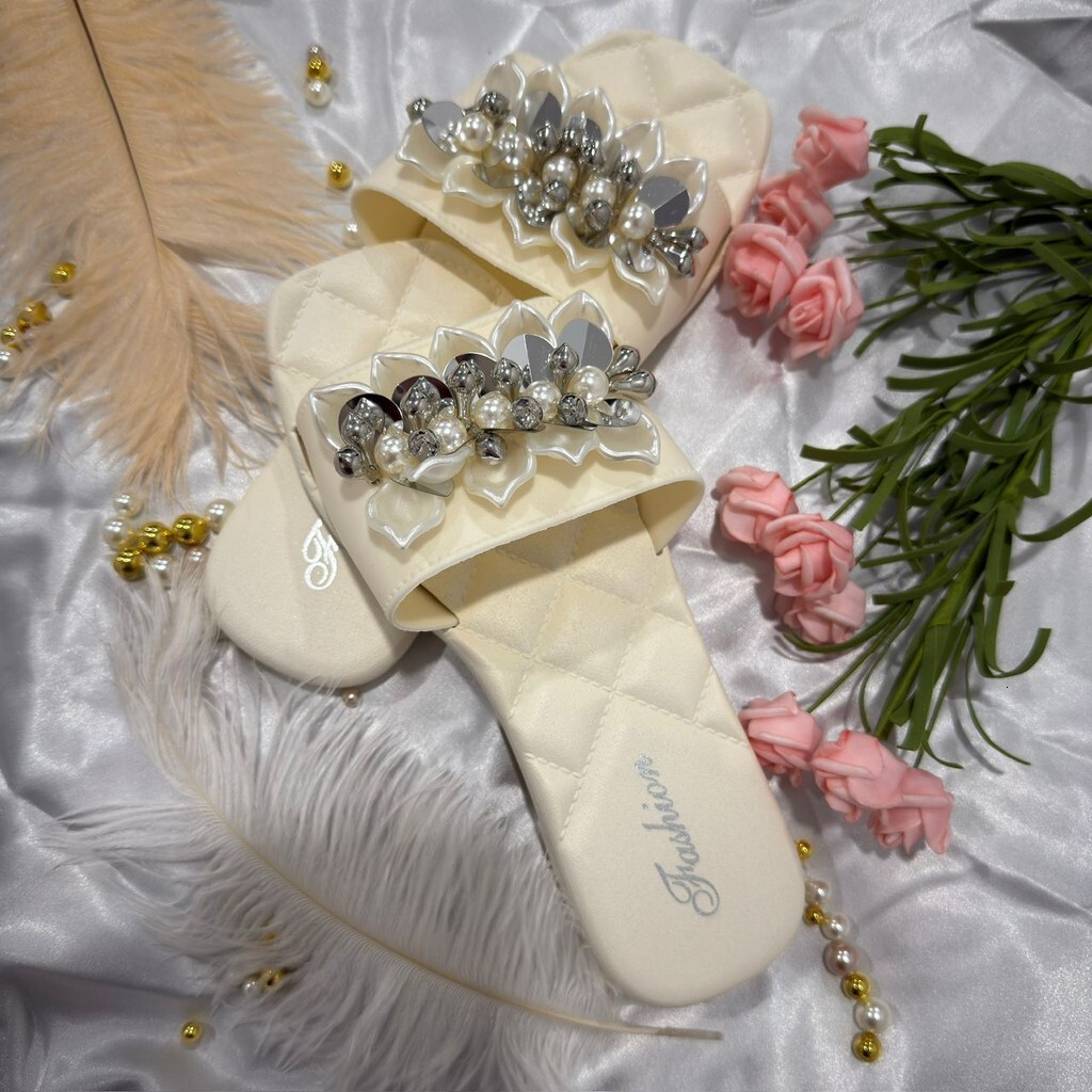 Selipar Women Casual Slippers Wer Summer Soft Sole Flip Ps Rainbow Colour Kasut Perempuan Wanita Shoe