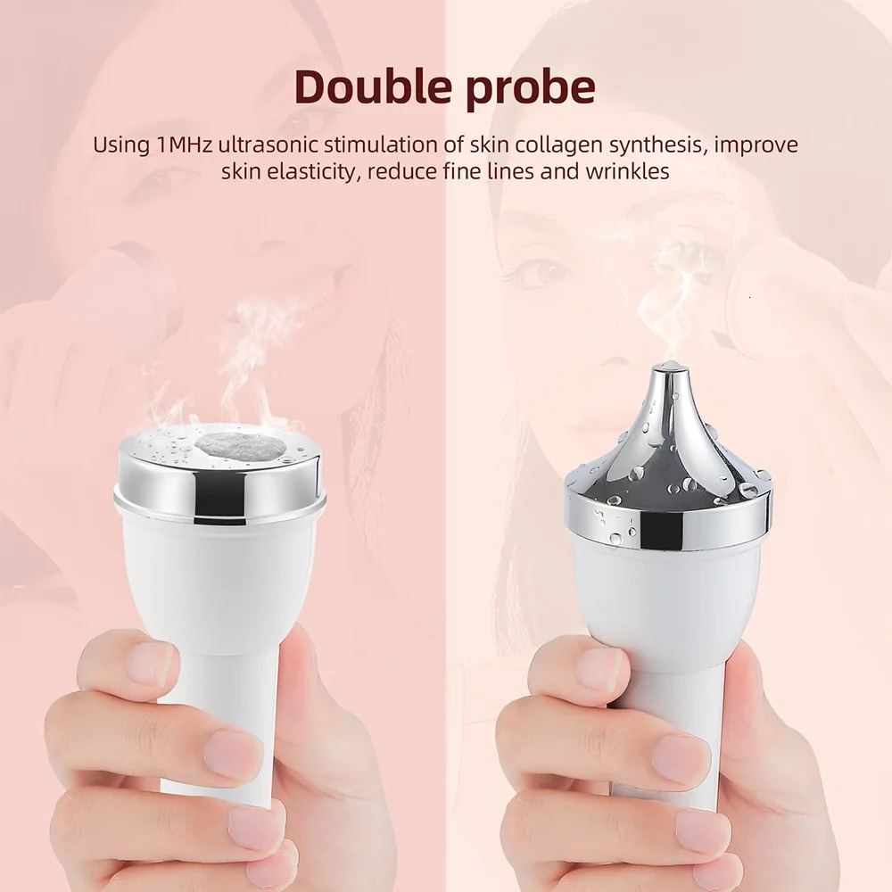 Ultrasound Skin Care Beauty Machine High Frequency Face Eye Massager Face Lifting Facial Clean SPA Ultrasonic Beauty Device 250226
