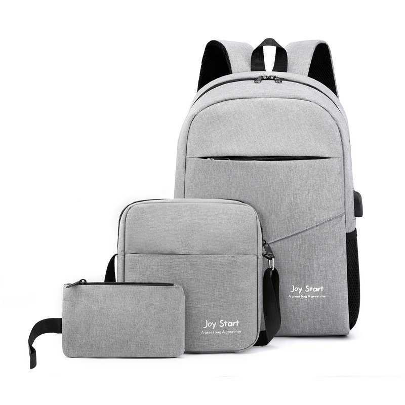 Three Piece Backpack Business Computer Bag New Product Junior High School Student Backpack Large Capacity Day Backpack Travel Bag 241225