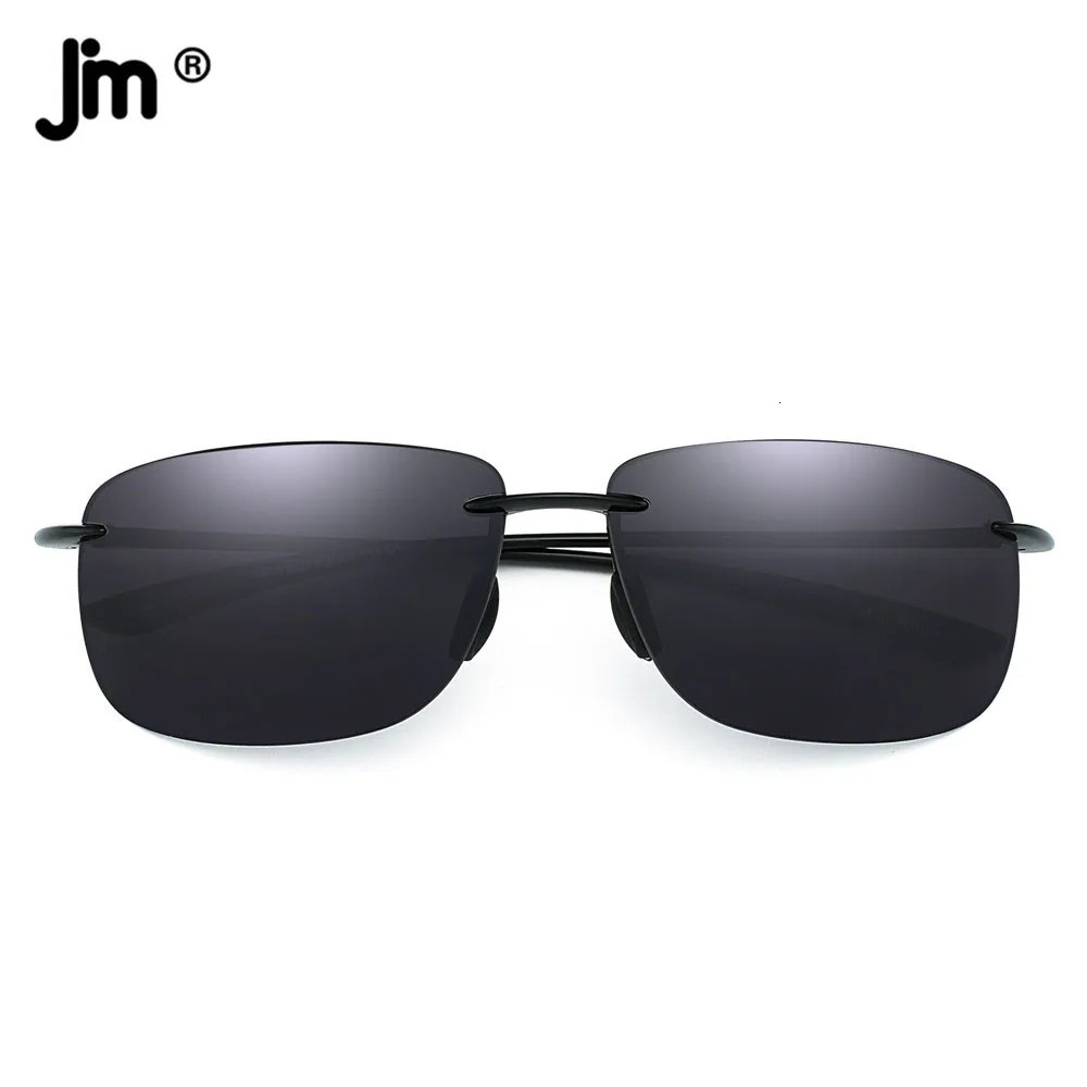 JIM Ultralight Sport Sunglasses for Men Women TR90 Rimless Frame for Running Fishing Cycling Driving 250221