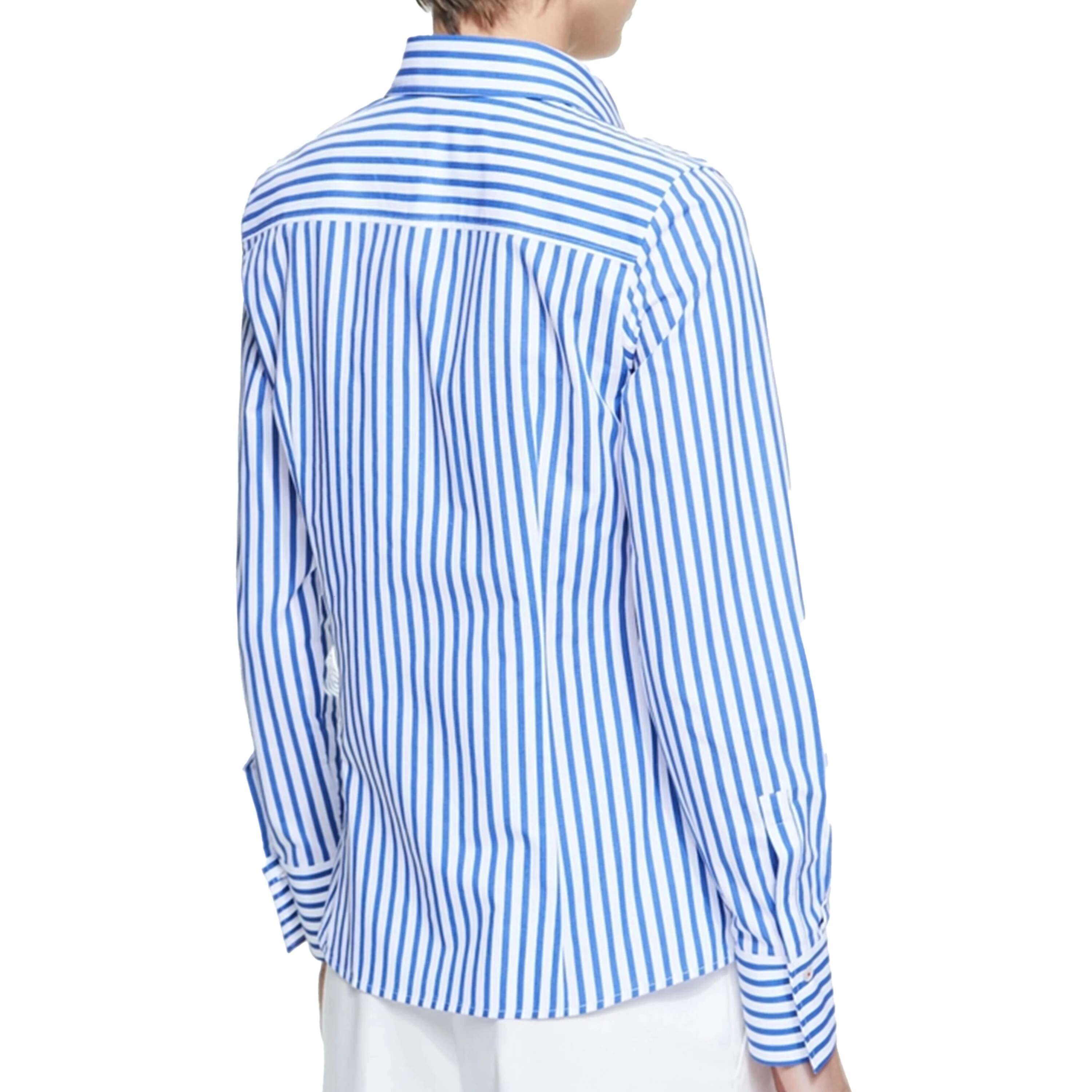 CHCH Brand New Women Slim Waist Design Blouse Vintage Embroidery Female Blouses 2024 Fashion Stripe Office Ladies Shirts