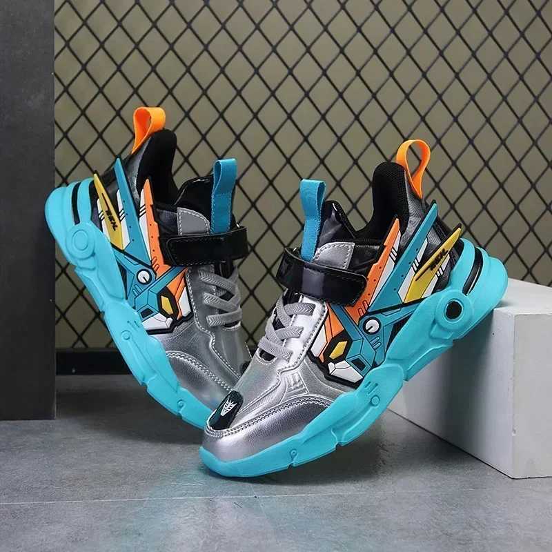 Athletic Outdoor Children Tennis s Boys Casual Shoes Fashion Breathable Mesh Sneakers 5-10y Lightweight Sole Schoole Flats YellowBlueRed S25226