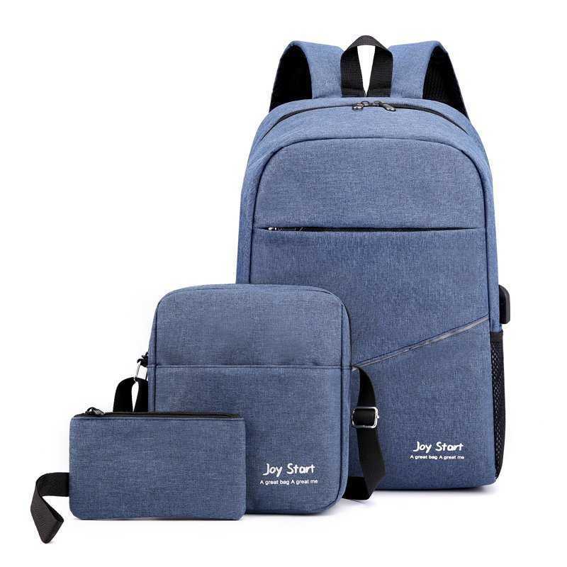 Three Piece Backpack Business Computer Bag New Product Junior High School Student Backpack Large Capacity Day Backpack Travel Bag 241225