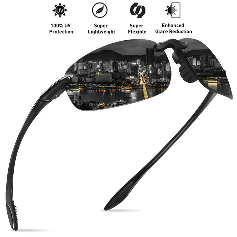 JULI matrix Classic Sports Sunglasses For Men And Women Driving And Running Rimless Ultralight Frame Sun Glasses Men UV400 250221