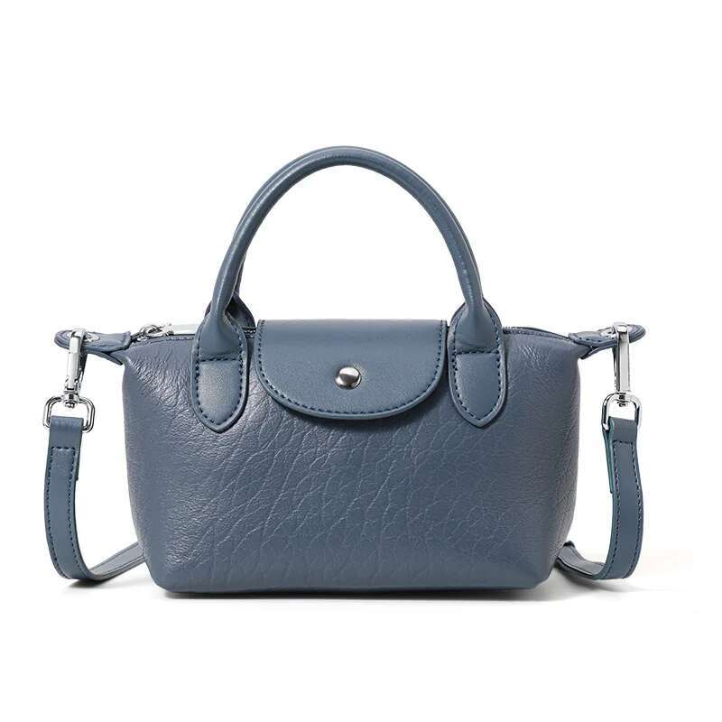 Bubble Patterned Cowhide Niche High-quality Multifunctional Shoulder Crossbody Bag Simple And Fashionable Women's Designer Bag Zipper Small Shell