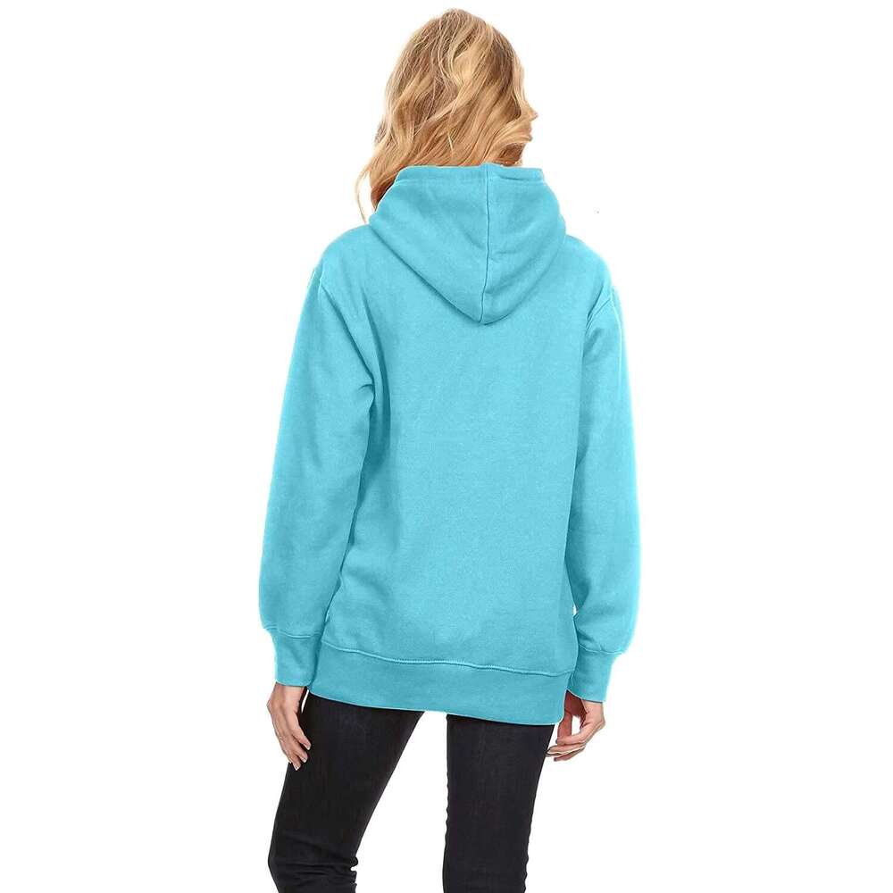 New Latest Design Women's Solid Color Pullover Good Quality Price Women Hoodies