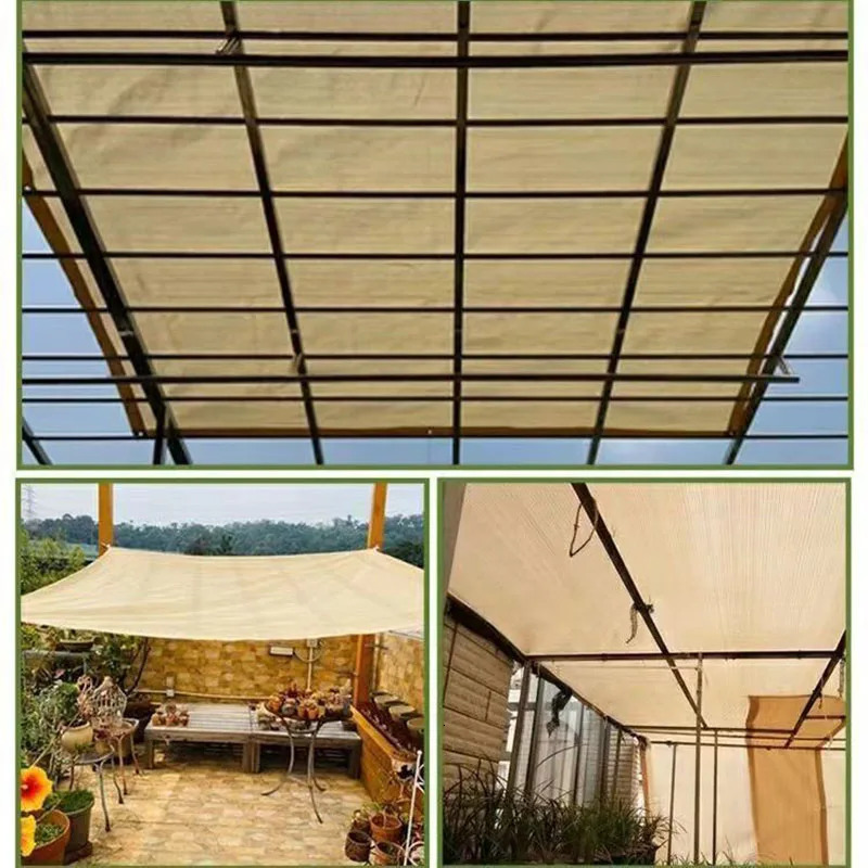 Outdoor garden sunshade net terrace sunshade camping sunshade net UV protection HDPE sunscreen fabric sunshade 250225