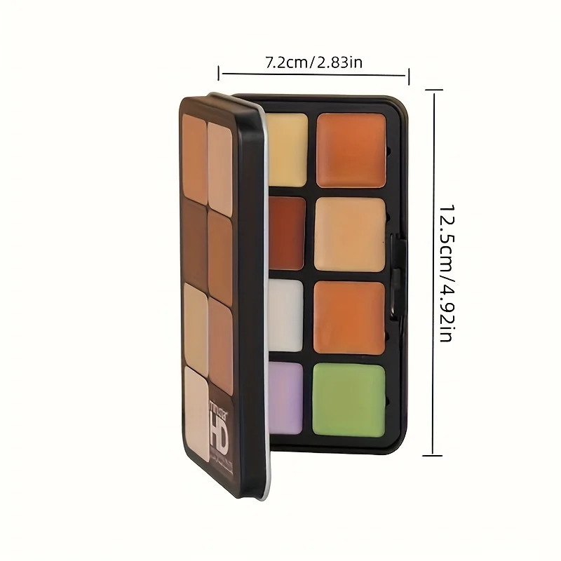 16-color Iron Box Concealer Contouring Side Shadow Nose Shadow Earth Brown Color Matte Concealer Makeup Palette 250222