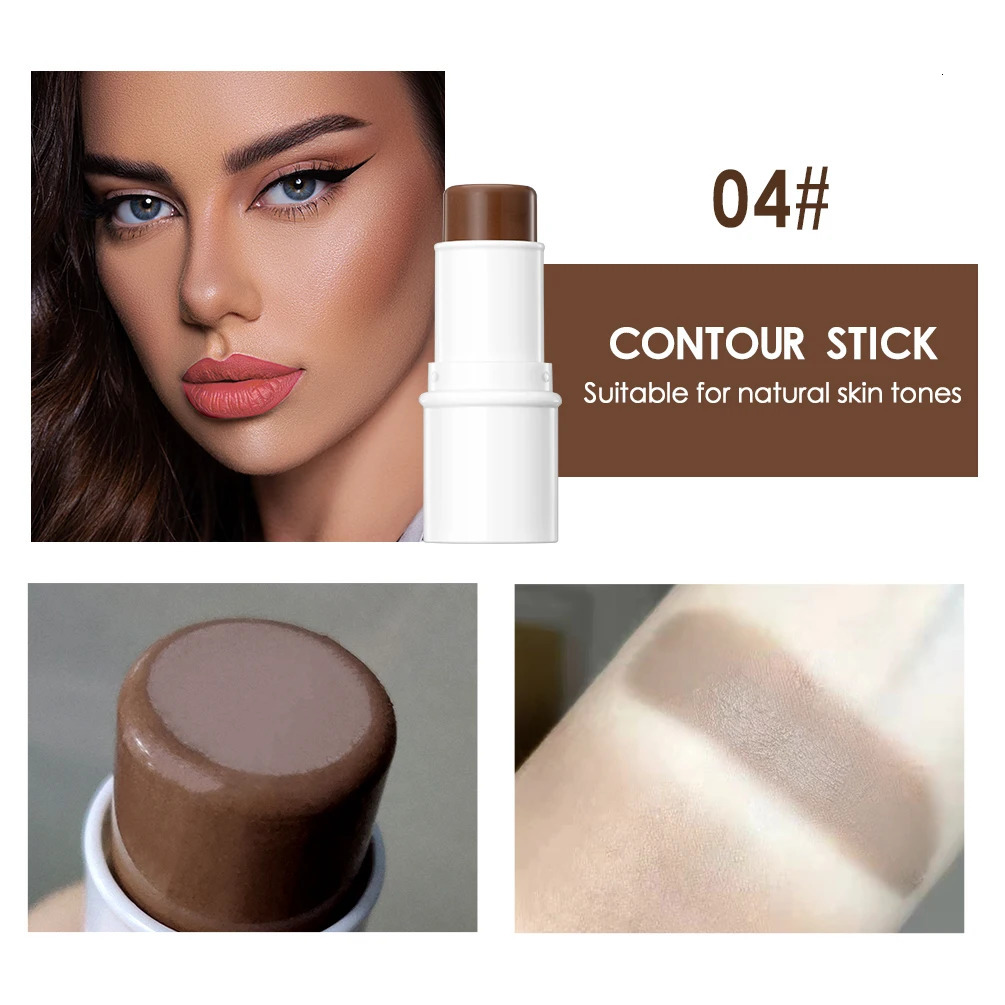 QI Contour Stick Face Bronzer Makeup Waterproof Matte Finish Highlighters Shadow Contouring Pencil Lasting Cosmetics 250219