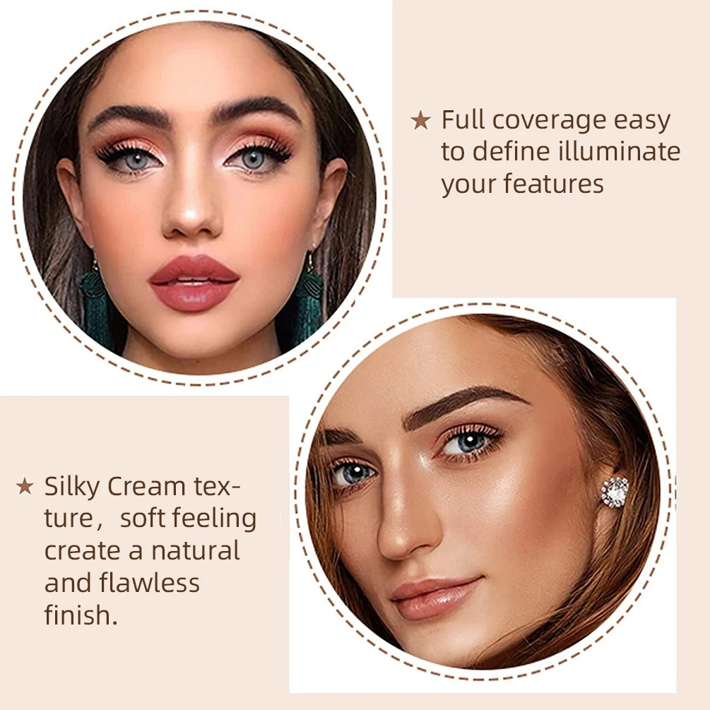 QI Contour Stick Face Bronzer Makeup Waterproof Matte Finish Highlighters Shadow Contouring Pencil Lasting Cosmetics 250219